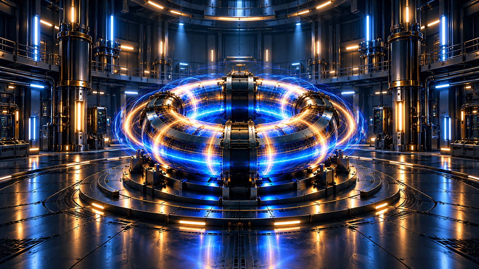 Photorealistic conceptual ARC unit in a high-tech verification environment